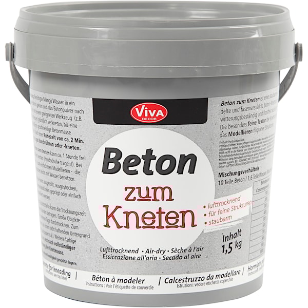 Betong til modellering, grå, 1500 g/ 1 pk.