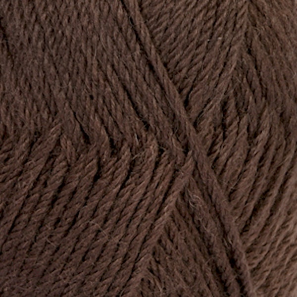 Lima Uni Colour Garn Ullmiks 50 g Brun 5610 Drops