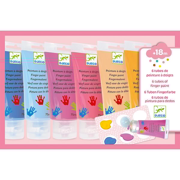 DJECO DJ09000, Blå, Rosa, Gult, 75 ml