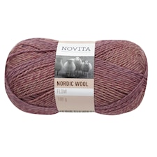 Novita Nordic Wool Flow Garn 100 g lyng 055