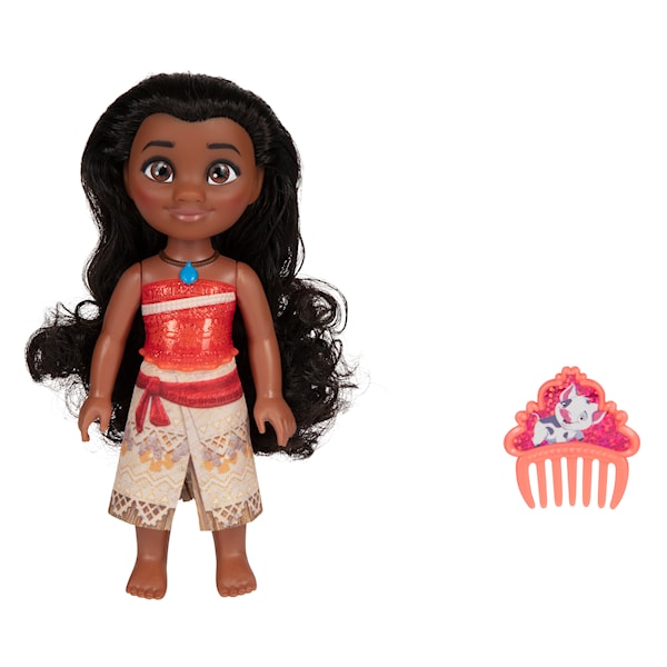 Vaiana dukke med kam 15 cm Disney Princess
