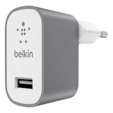 USB Väggladdare Belkin Premium 2.4 AMP Grå