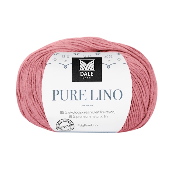 Dale Garn Pure Lino 50 g Dus korall 811