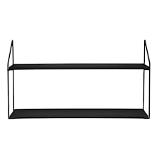 Hylla med 2 hyllplan 60x15x33cm