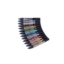 Markør penn Winsor & Newton ProMarker Manga expansionspack 2 12+1 Sett