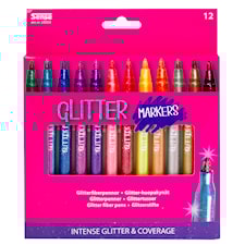 Glitterpenner 12 stk. Sense