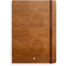 Notebook Deluxe A5 Blank Brown Burde