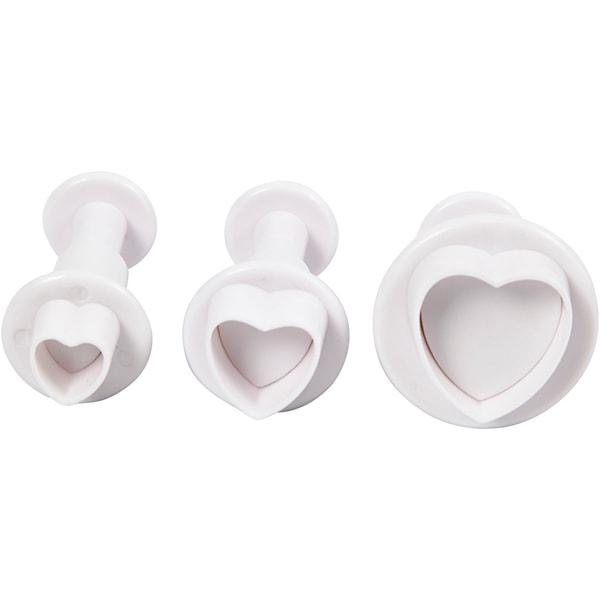 Creativ Company Cutouts with Stamp Heart 3pc.