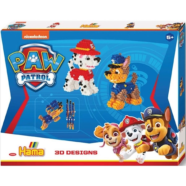 Hama Midi Paw Patrol Perlesett 3D 4000 Stk -  Perler & Perlebrett