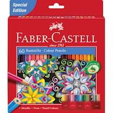 Fargeblyanter i etui, 60 stk