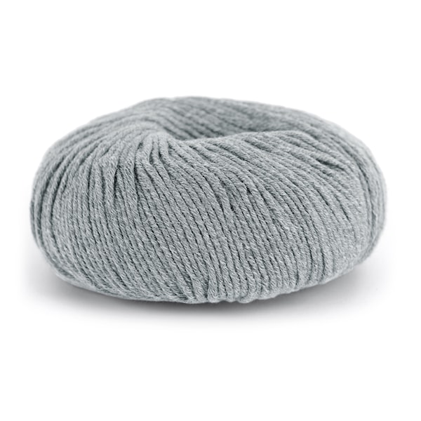 Knit At Home Classic Cotton Merino Ullmix 50 g Grå/Lys Grå Mix 804