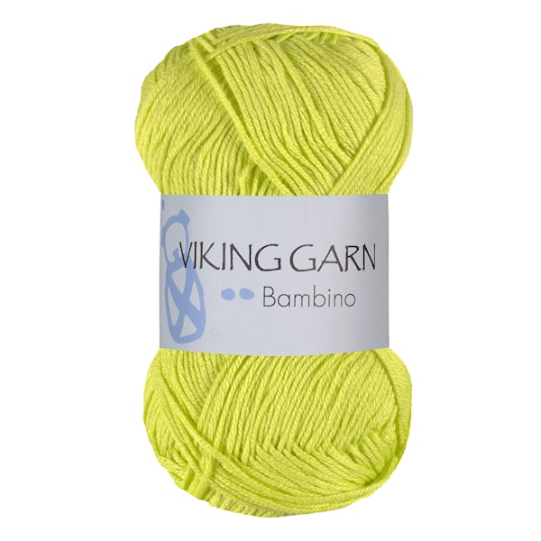 Bambino 50 g Gulgrønn 437 Viking Garn
