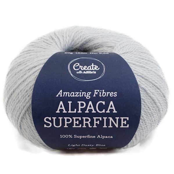 Adlibris Alpaca Superfine 50g Light Dusty Blue A216