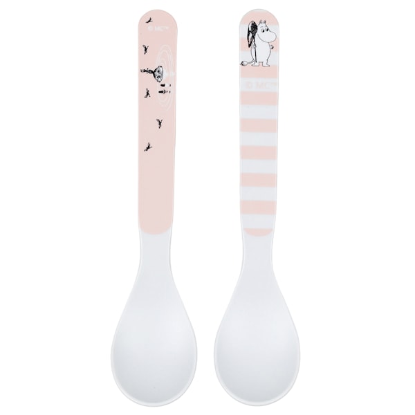 Mummitrollet Vann & Bad Skjeer 2-pakk Rosa Rätt Start