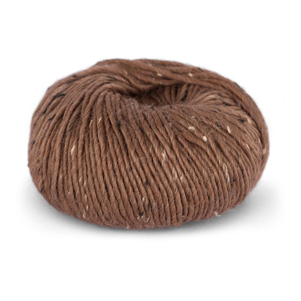 Du store Alpacka Tweed Garn Alpacka Ullmix 50 g Terrakotta 109