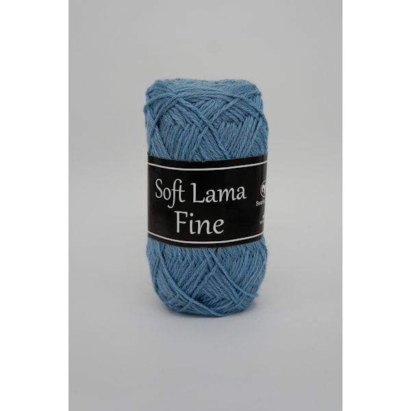 Soft Lama Fine Garn Babylama 50 g Svarta Fåret