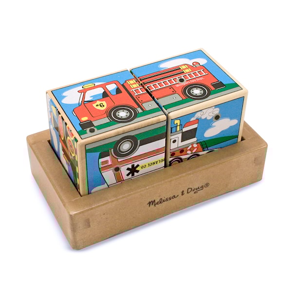 Äänipuupalikat, kulkuneuvot, Melissa & Doug
