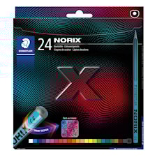 Fargeblyanter Norix 24-pakning 100% PEFC Staedtler
