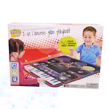 Musikmatta, Trumma & Piano, 90 x 69 cm, Flerfärgad