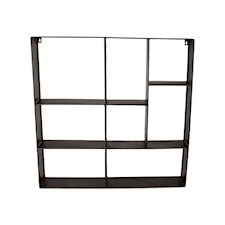 Form Living Vägghylla fyrkantig 70x11,5x70 cm Svart