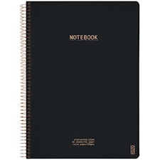 Anteckningsbok A4 Premium Black KOZO