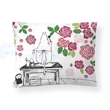 Muminmammas Rosenträdgård Sateng Putevar Rosa 50X60