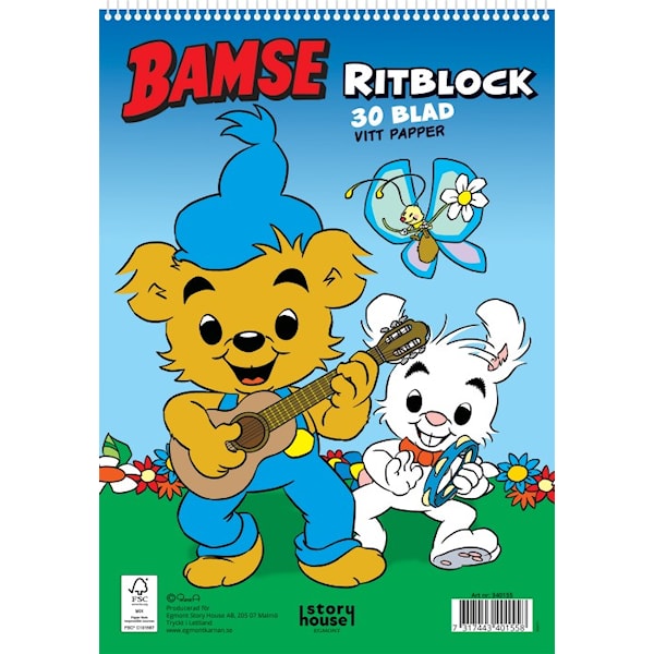 Ritblokk Bamse FSC 30 sider Kärnan