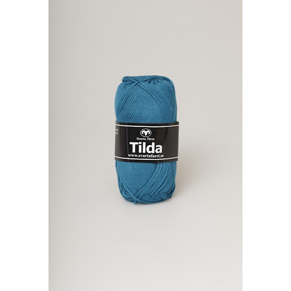 Tilda Garn Bomullsmiks 50 g petrol 88 Svarta Fåret
