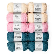 Adlibris Cotton 8/4 Hand-dyed 50 gram Candy 10-pack