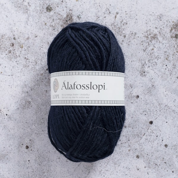 Álafosslopi Garn Ull 100 g Mörkblå Istex (0709)