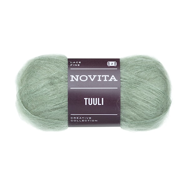 Tuuli Garn Mohair 25 g Eukalyptus 310 Novita