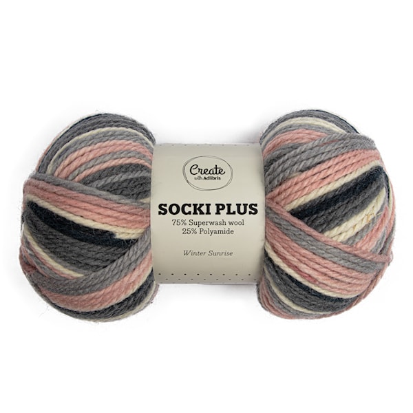 Socki Plus Garn Ullmix 100 g Winter Sunrise B183 Adlibris