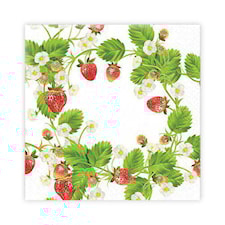 Kaffeservett Jordgubbar 20-pack Gullers