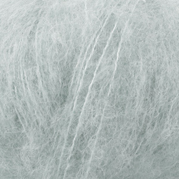 Brushed Alpaca Silk Drops design 25 g light grey green 14