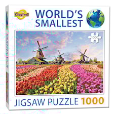 Verdens minste puslespill med 1000 brikker Dutch Windmills