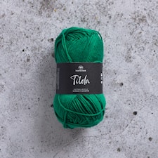 Tilda Garn Bomullsmix 50 g grön 86 Svarta Fåret