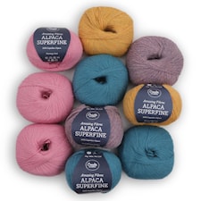 Adlibris Alpaca Superfine Garn 50g English garden 10-pack