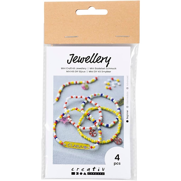 Creativ Company - Mini Hobbyset Jewelry Shrink Film Bracelets Yellow