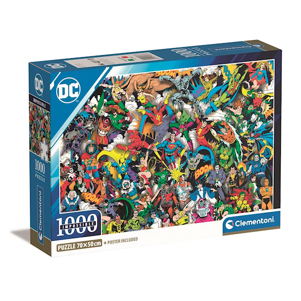 Pussel 1000 bitar CB High Quality Collection DC Comics Impossible, Clementoni