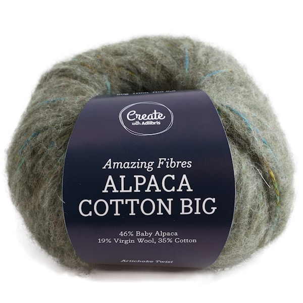 Adlibris Alpaca Cotton Big 50g Artichoke Twist A680