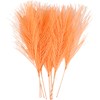 Kunstige fjær, L: 15 cm, B: 8 cm, orange, 10 stk./ 1 pk.