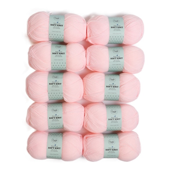 Adlibris Baby Soft Knit 100g Cotton Candy Pink A340 10-pack