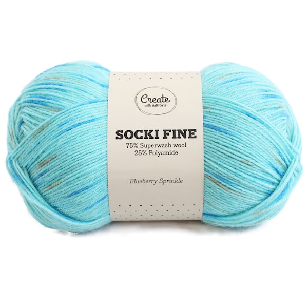 Adlibris Socki Fine 100g Blueberry Sprinkle B098