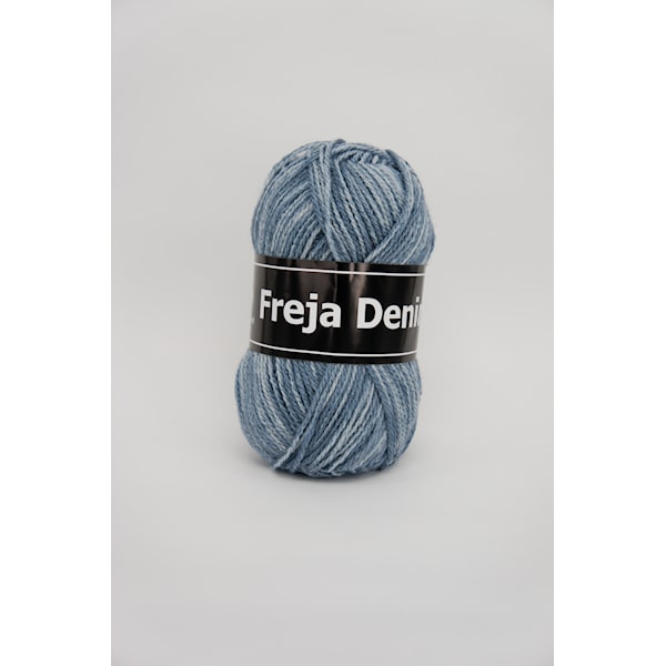 Svarta Fåret Freja Denim Garn Akryl 50g ljublå 607