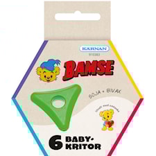 Bamse Babykritor av soja och bivax 6-pack Kärnan