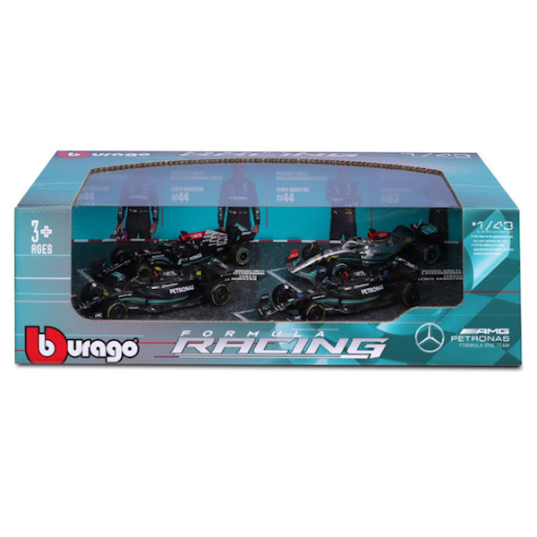 F1 Mercedes-AMG 4-pack British Gp Lewis Hamilton 1:43 Buraggo