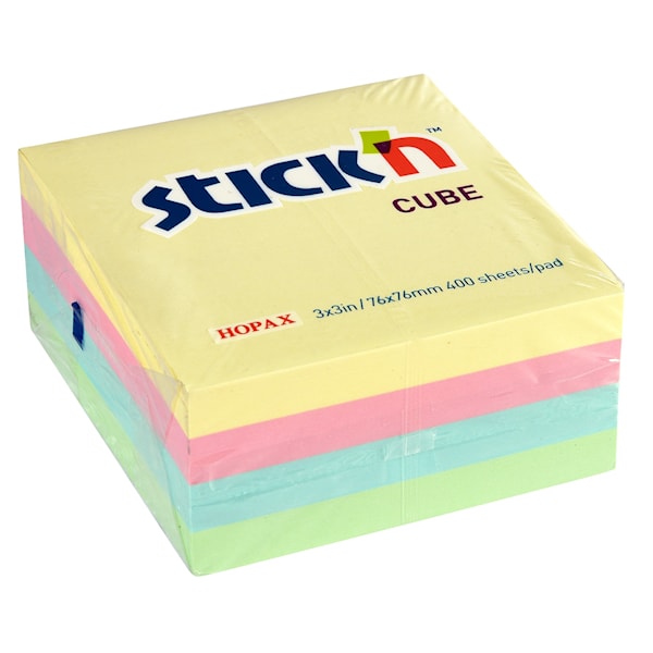 Pastellkube 76x76 400 ark Stick´n