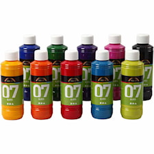 A-Color Glass, ass. farger, 10x250 ml/ 1 kasse