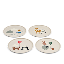 Remco Lasten lautanen 4-pakkaus Around the world/Sandy Liewood