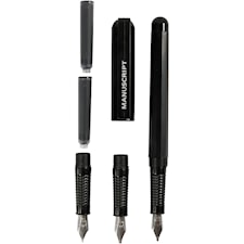 Kalligrafipennor, Nybörjarset, B: 0,85-1,6 mm, svart, 1 set